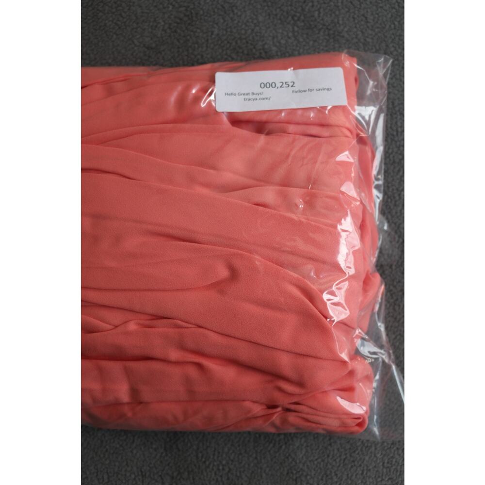 1State Maxi Skirt Size 4 Salmon Pink Striped Flowy Pleated Sheer‎ Feminine Chic - Picture 13 of 13